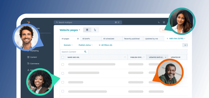 HubSpot CRM Interface